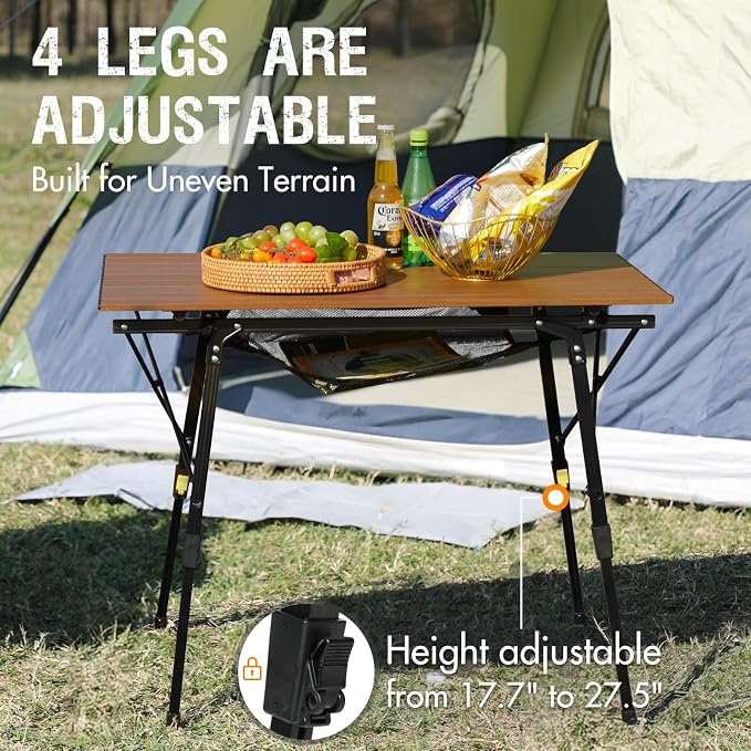 Portal Camping Table Portable Folding Table Ultra Lightweight Folding Camp - Image 3