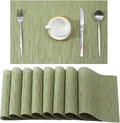 Leetaltree Pea Green Placemats Set of 8 by Leetaltree-ArtatEveryTable