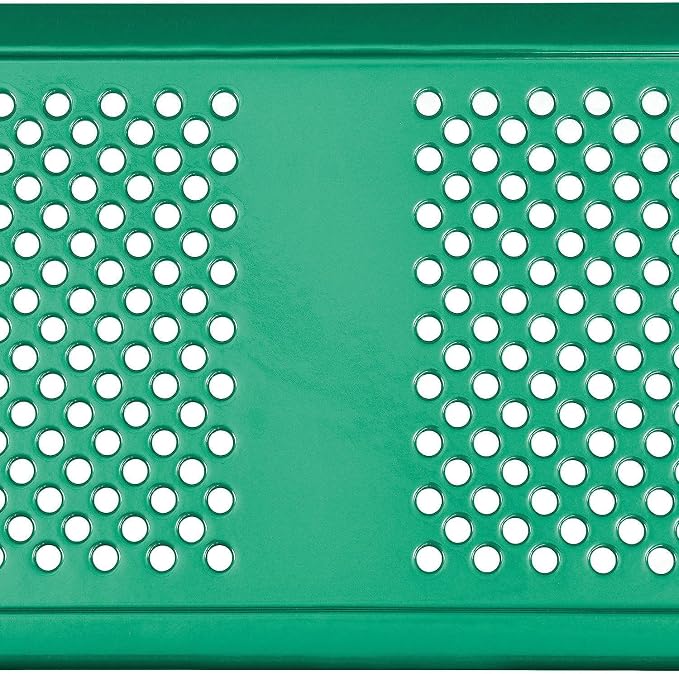 Global Industrial 72" Rectangular Picnic Table, Perforated Metal, Thermoplastic - Image 6