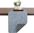 Table Runners 94 Inches Long, Dual-Sided Faux Leather Farmhouse Table Runner by Chitomars