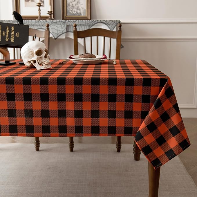 Waterproof Gingham Festive Tablecloth Fabric - Image 8