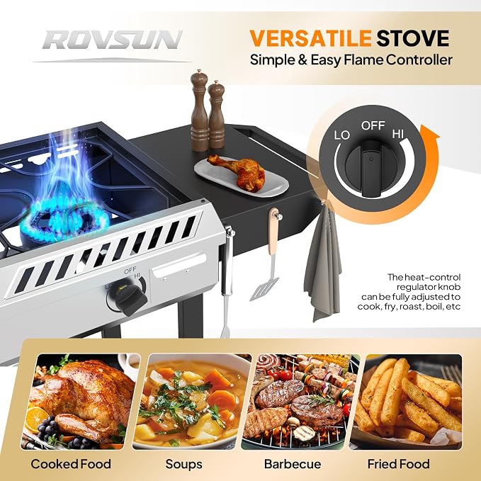 ROVSUN 3 Burner Propane Stove - Image 5