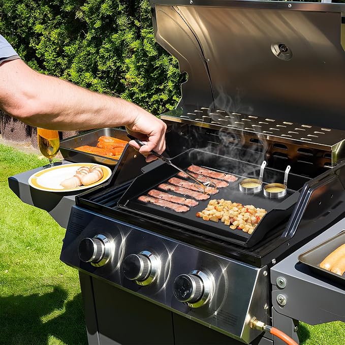 Onlyfire Universal Enamelled Cast Iron Cooking Griddle, Nonstick Coating - Image 6