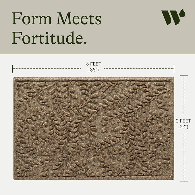 WaterHog Indoor/Outdoor Door Mat, Durable & Skid-Resistant Front Door Rug - Image 3