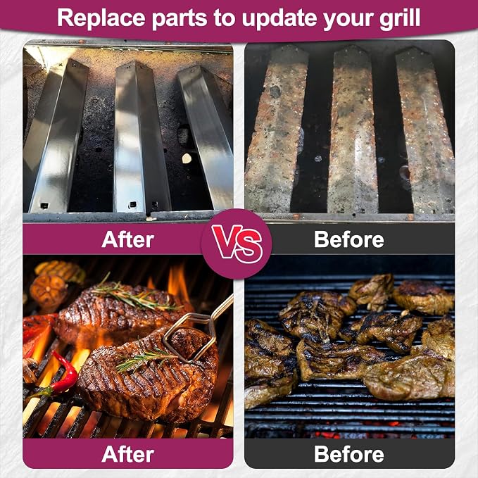 95051 Porcelain Steel Heat Plate and 19.75" Stainless Steel Grill Grate - Image 6