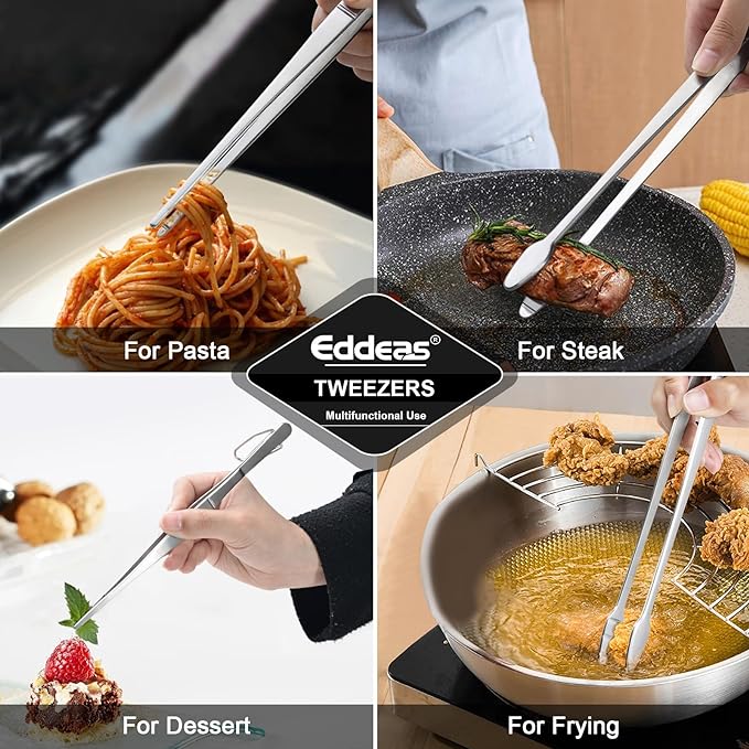 Kitchen Tweezers Tongs, Cooking Tweezers Stainless Steel - Image 6
