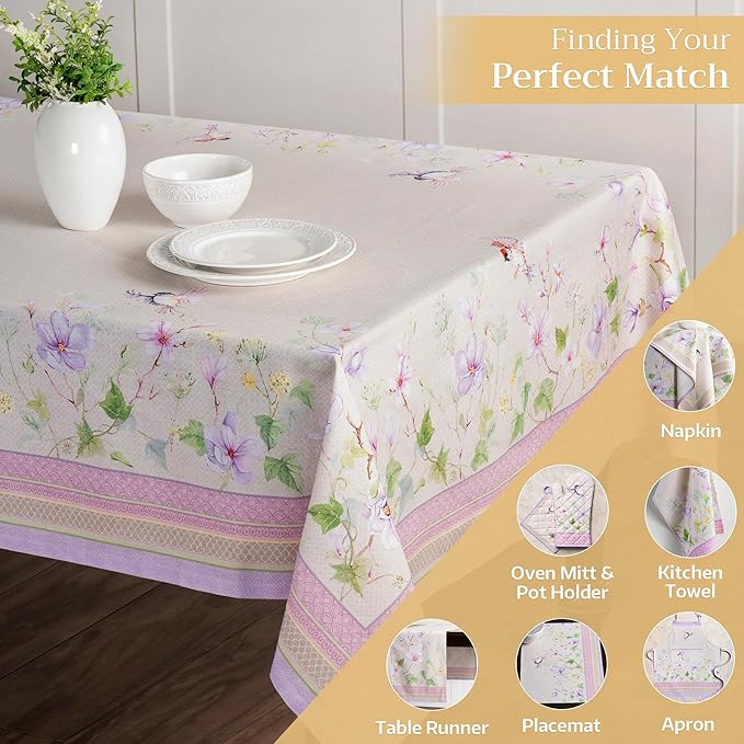 Maison d' Hermine Table Cloth Rectangle Table 100% Cotton 70 x 90 Inches - Image 5
