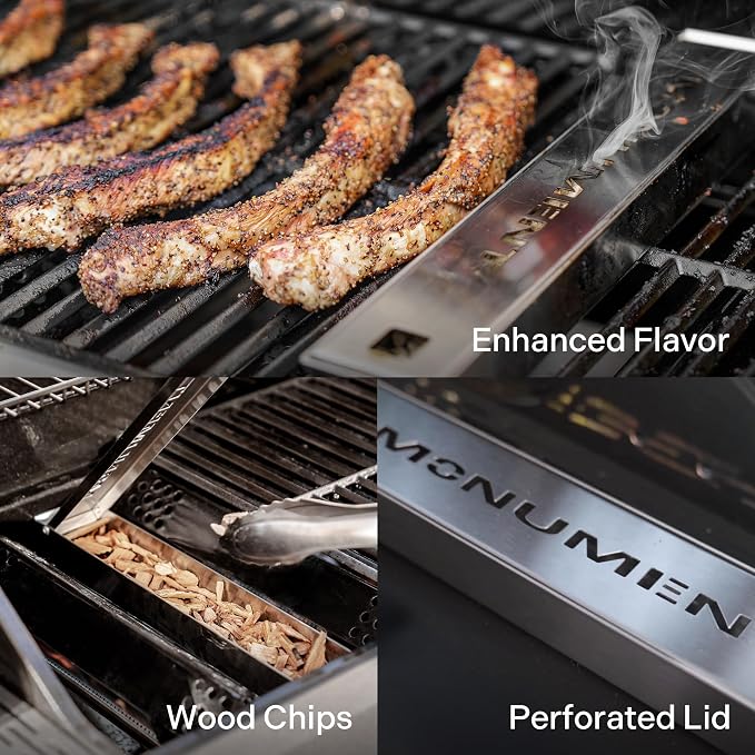 Monument Grills Larger Convertible 4-Burner Natural Gas Grill Stainless Steel - Image 2