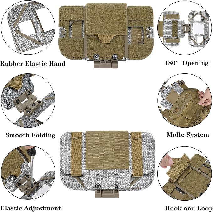 Tactical Phone Holder Available in Full Size Plate Carrier Phone Mount Adjust - Image 4