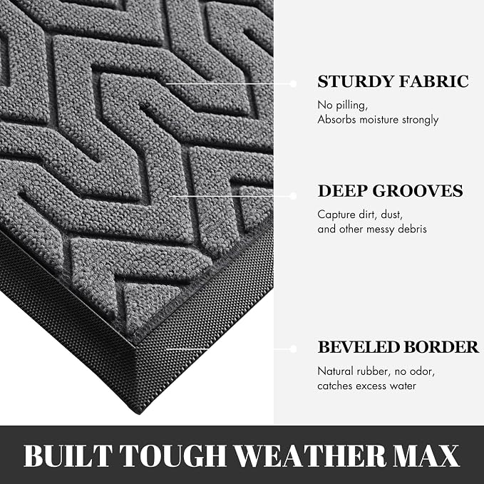 Yimobra Extra Large Door Mat Outside Entrance 60x36, Waterproof Heavy Duty - Image 4