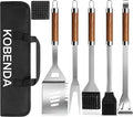 BBQ Grill Tools Set, Stainless Steel Grilling Set by KOBENDA