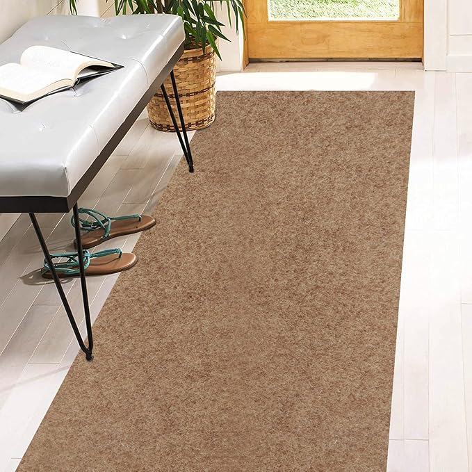 3' x 41' Runner Rugs with Rubber Backing, Indoor Outdoor Utility Carpet Runner by Heyroll