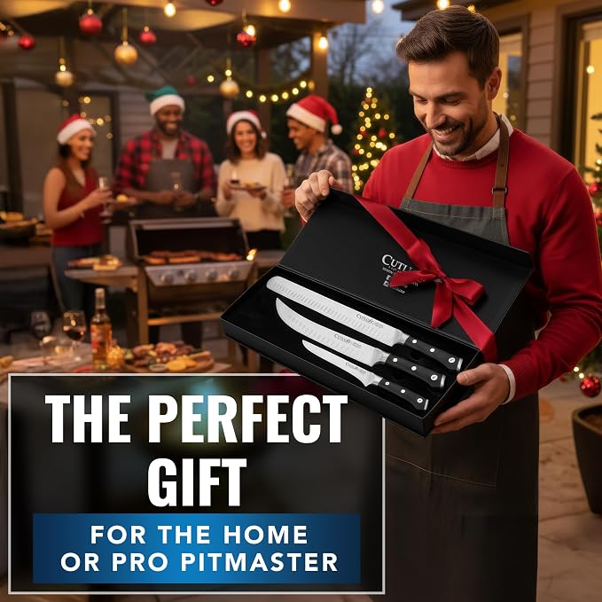 Cutluxe Butcher Knife Set – BBQ Brisket, Breaking & Boning Knife – Slicing - Image 3