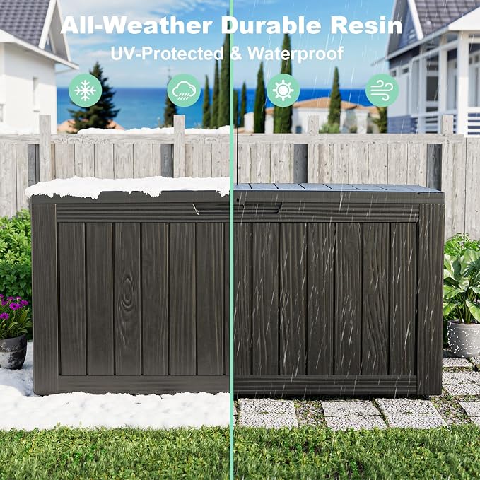 75 Gallon Outdoor Storage Box – Resin Deck Box - Image 5