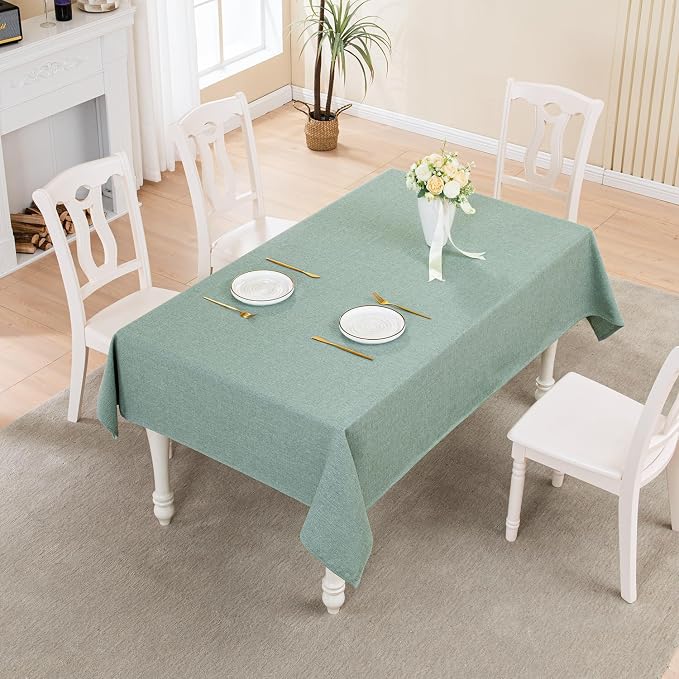 BALCONY & FALCON Rectangle Tablecloth Washable Wrinkle Resistant and Water - Image 5