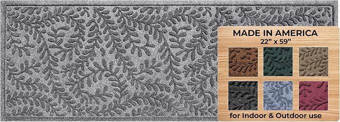 WaterHog Indoor/Outdoor Door Mat, Made in USA, Durable & Skid-Resistant Front by BungalowFlooring