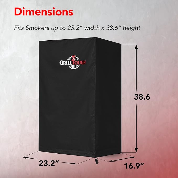 Heavy Duty Smoker Cover, 40 Inch – Waterproof, Weather Resistant, UV & Fade - Image 5