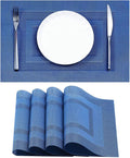 Leetaltree Blue Frame Placemats Set of 4 by Leetaltree-ArtatEveryTable