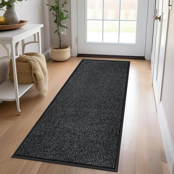 Azadx 2'x6' Indoor Outdoor Door Mat Heavy Duty Front Door Mat Ultra Absorbent - Image 2