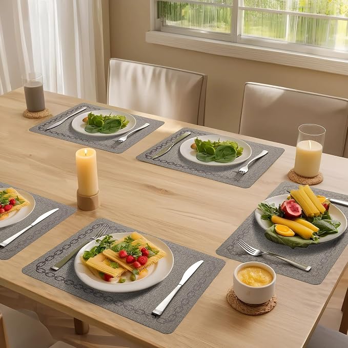 Placemats Set of 4, Heat Resistant & Waterproof Table Mats - Image 7