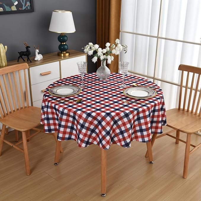 Waterproof Plaid Tablecloth Fabric - Image 6
