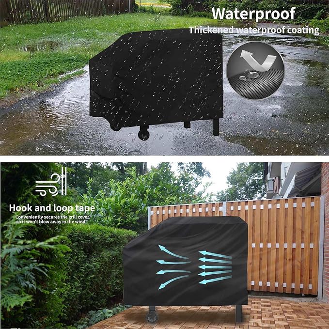 28 inch Blackstone Griddle Cover，600D Heavy Duty Waterproof Anti-UV Canvas Flat - Image 4