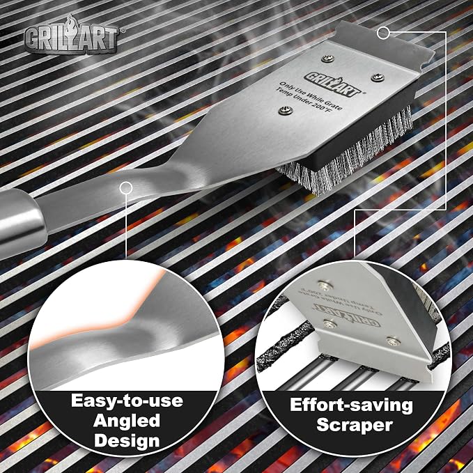 GRILLART Grill Brush and Scraper, Wire BBQ Grill Brush - Image 5