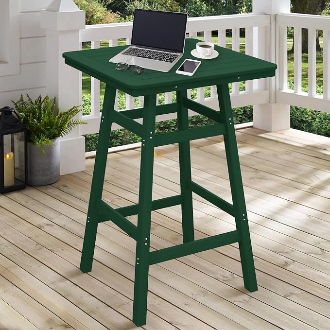 Costaelm Outdoor Bar Table, Patio Bistro Dining Pub Table - Image 2