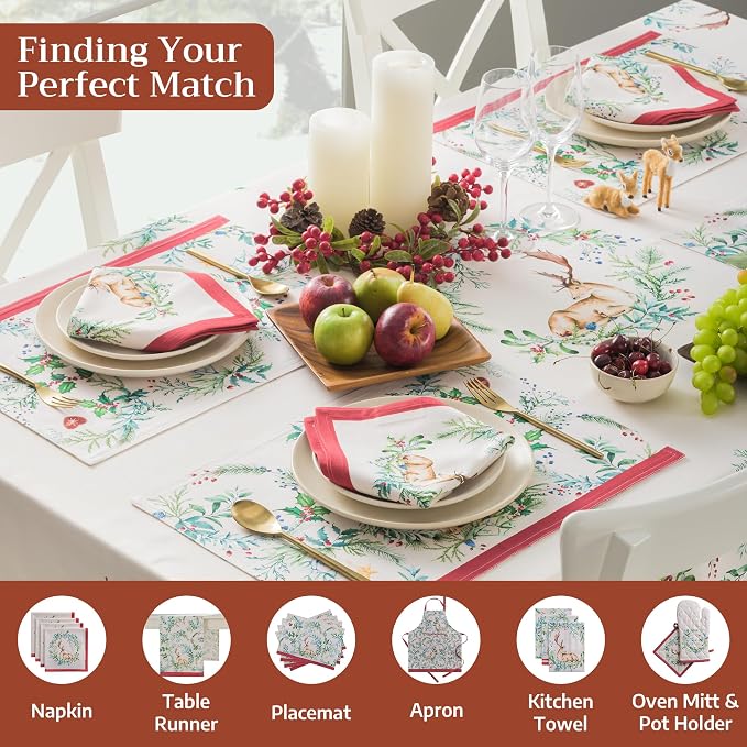 Maison d' Hermine Table Cloth Rectangle Table 100% Cotton 54 x 72 Inches Fall - Image 4