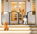 4NM Metal No Drilling Expandable Dog Gate, Extra Wide 96", Extra Tall 32" Free by 4NM