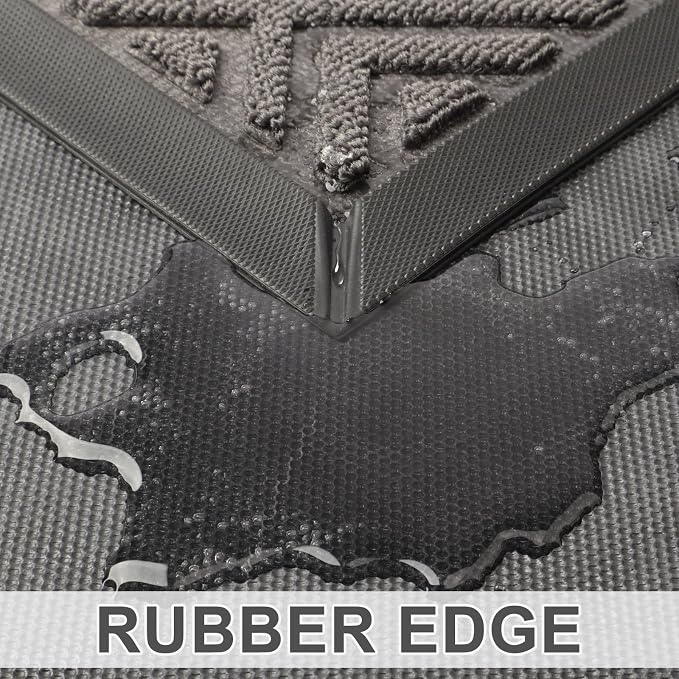 LEKEEPGO Large Front Door Mat Outside Entrance 31.5"x47", Drainage Welcome Matt - Image 5