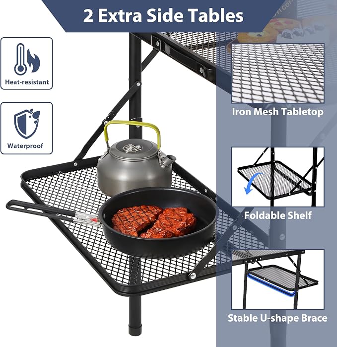 REDCAMP 36x24 Folding Grill Table - Image 4
