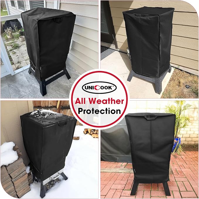 Unicook Electric Smoker Cover 40 Inch, Heavy Duty Waterproof Vertical BBQ - Image 7