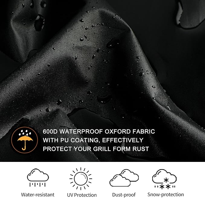 SUPJOYES Grill Cover for Weber Q Series Grills, Portable BBQ Cover for Weber - Image 3