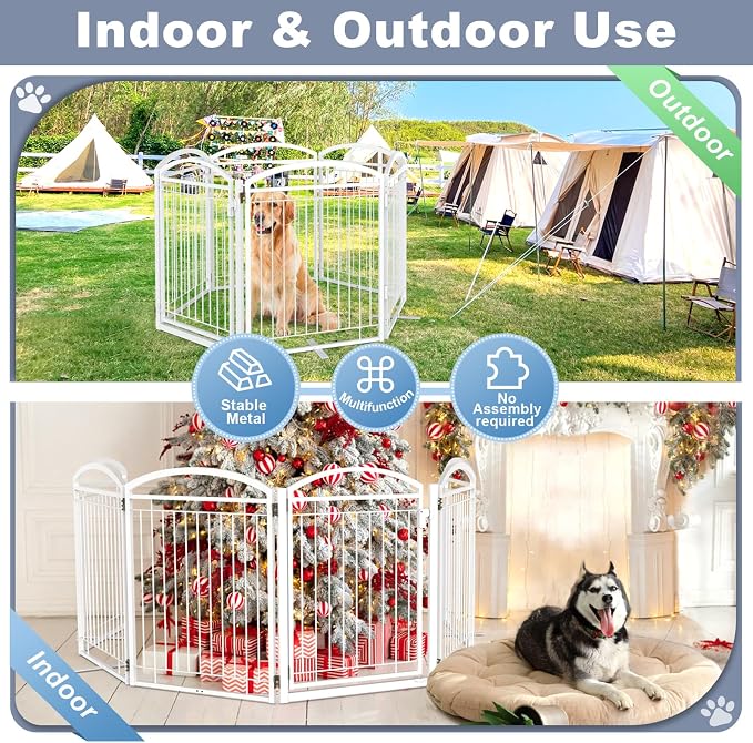 Full Metal Free Standing Dog Gate - Image 5