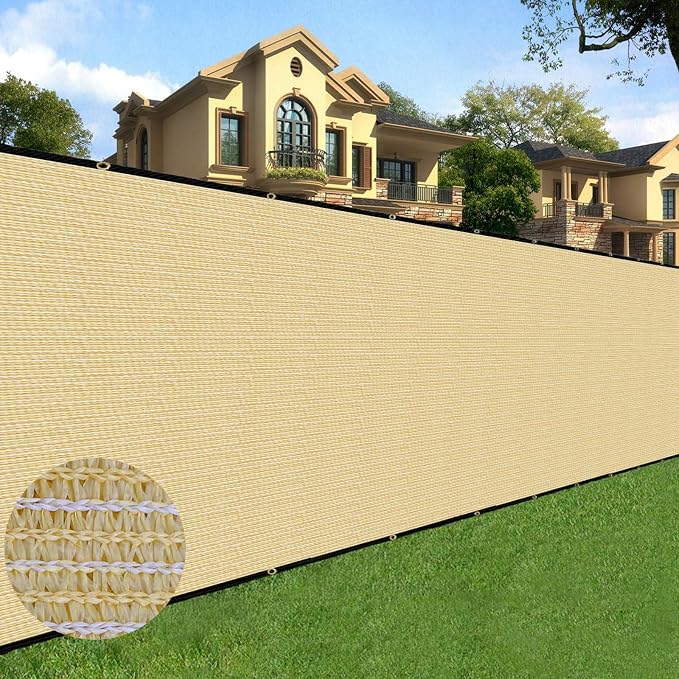 Sunnyglade 6 feet x 50 feet Privacy Screen Fence Heavy Duty Fencing Mesh Shade by Sunnyglade