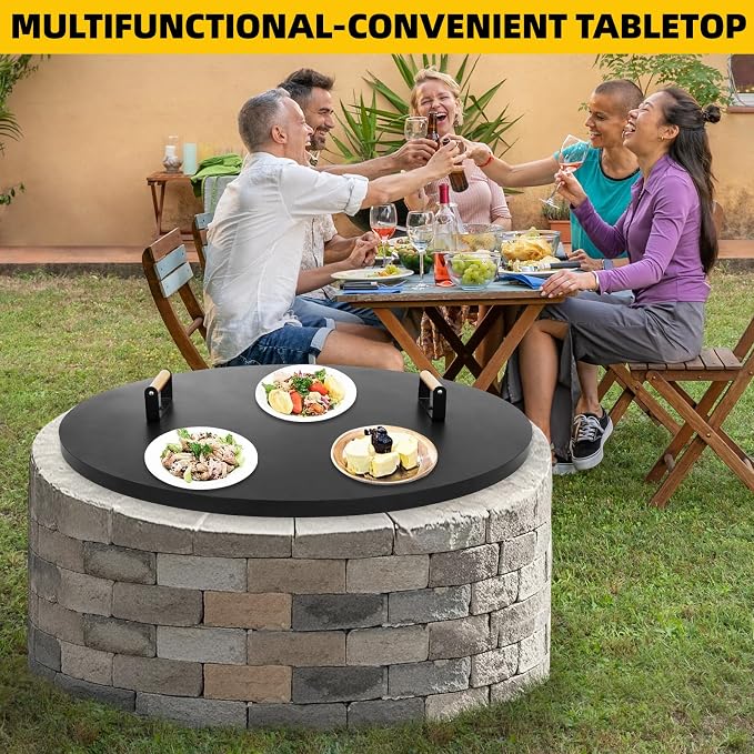 G GOOD GAIN Firepit Lid Round 36 Inch - Image 2