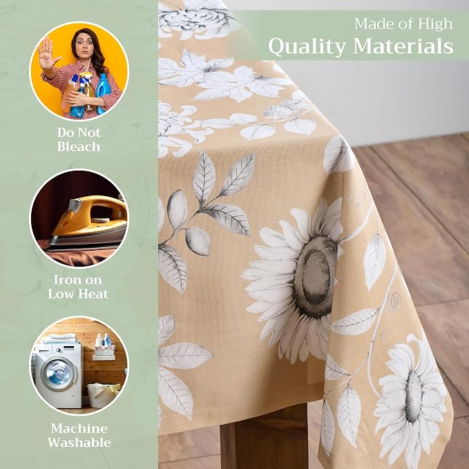 Maison d' Hermine Table Cloth Rectangle Table 100% Cotton 54 x 72 Inches Fall - Image 3