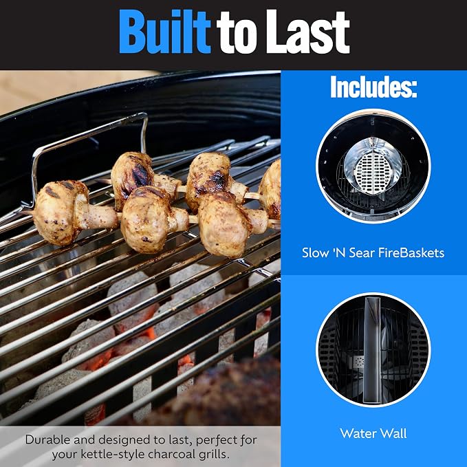 SnS Grills Slow ‘N Sear Charcoal Fire Baskets - Image 4