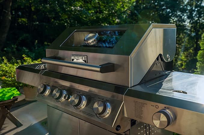 Monument Grills Larger 4-Burner Propane Gas Grills BBQ Stainless Steel - Image 8