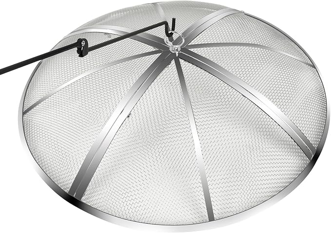 27 Inch Fire Pit Spark Screen, Stainless Steel Fire Pit Screen Cover by YLSAZL