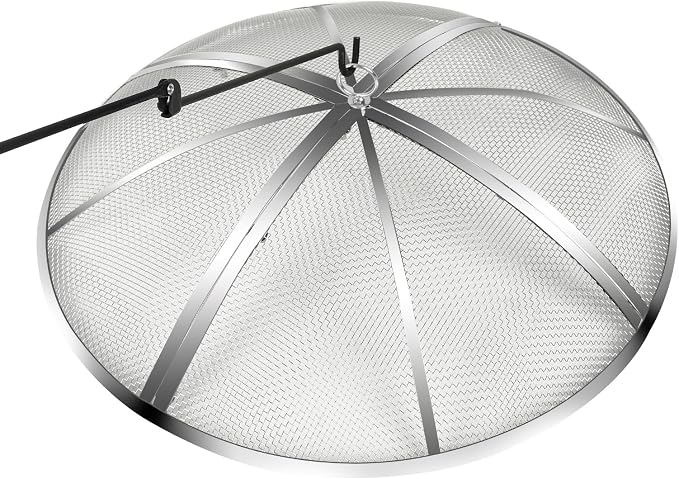 36 Inch Fire Pit Spark Screen, Stainless Steel Fire Pit Screen Cover by YLSAZL