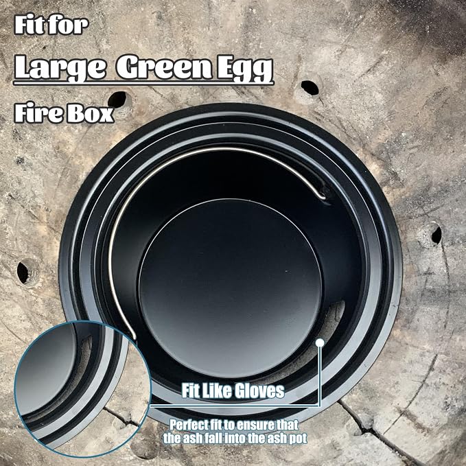 KAMaster Ash Can with Folding Handle Compatible with Large Big Green Egg - Image 3
