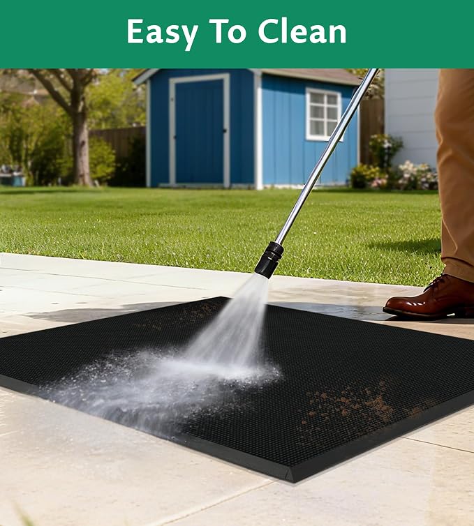 jxgzyy Heavy Duty Door Mat Outside Entrance, Dirt Trapping Waterproof Front - Image 5