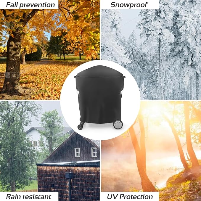 7113 Grill Cover for Weber Q Series, 600D Anti-Fade Compatible - Image 6
