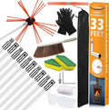 Sealegend 33 Feet Chimney Cleaning Kit Chimney Brush, Chimney Sweep Kit and by Sealegend