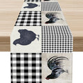Farmhouse Rooster Table Runner, Vintage Rooster Retro Farmhouse Country Chicken by Unknown