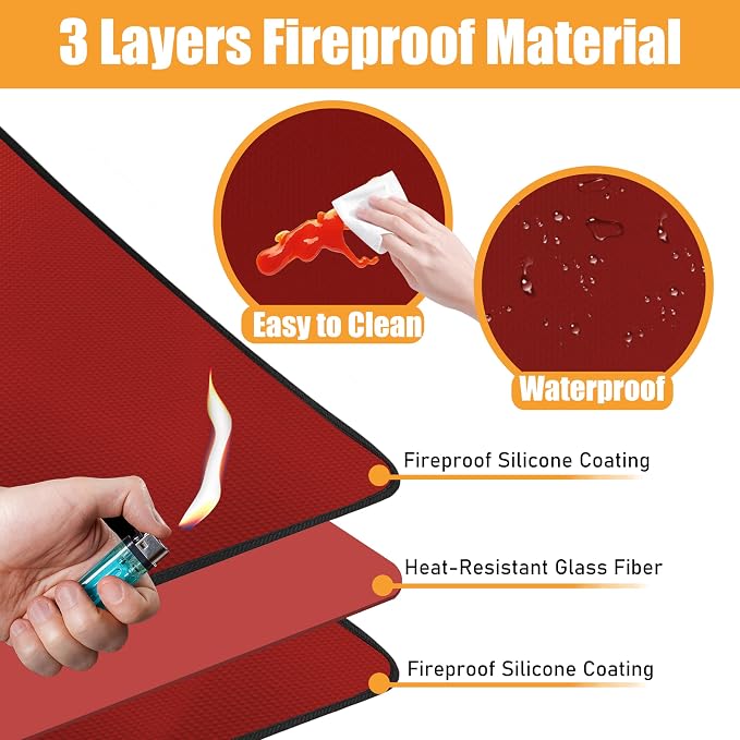 24x36in Heat Resistant Grill Mats - Image 3