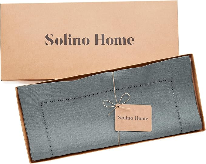 Solino Home Linen Hemstitch Table Runner 36 Inches - Image 5