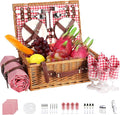 Neti Neti Wicker Picnic Basket for 4 by NetiNeti